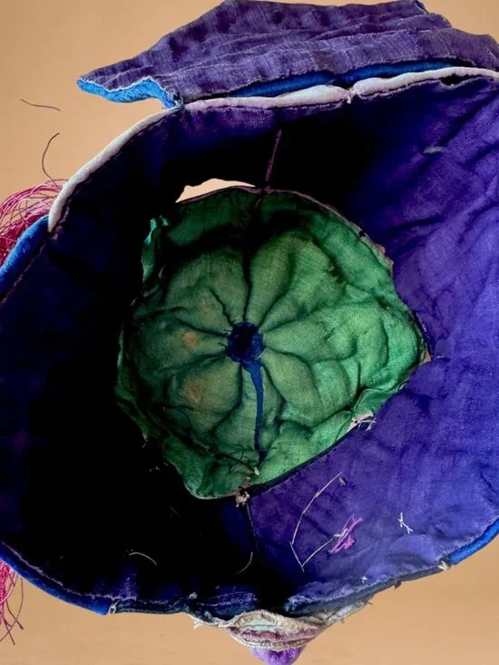 Antique Chinese Child’s Embroidered Tiger Hat Protective Festival Cap - Picture 16 of 16